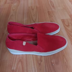 Verbenas Spain Women's Size 39 European Red Ballet Flats Suede Slide On